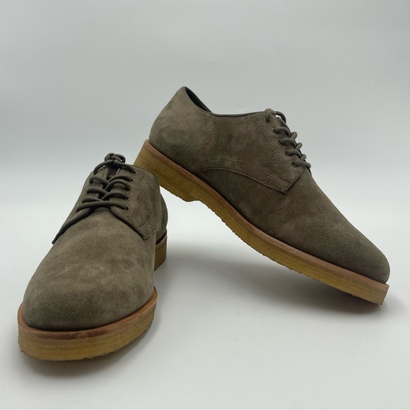 Vince Westwood Grey Suede Oxford Suede Flint Shoes-SZ 7M-EU 40-MSRP $350 - Picture 1 of 12